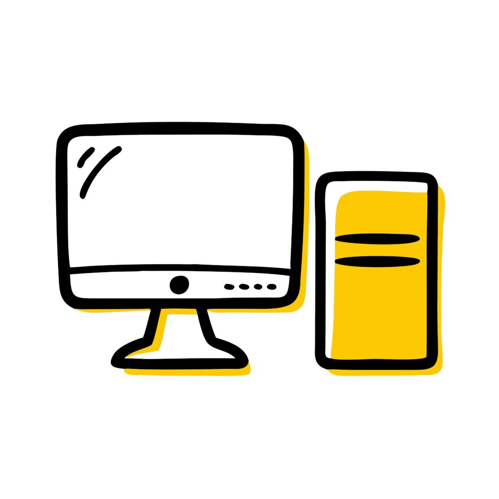 alt="Smart computer with innovative technologies"